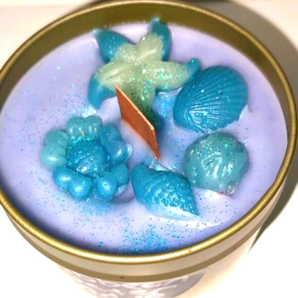 Hand crafted limited edition "Caribbean water" Zen-Me candle